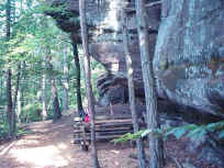 Felsenpfad über der Gründelle