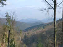 Blick vom Koppelstein-Anstieg zu Hirzeck und Hohe Derst