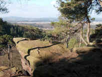 Blick vom Heidenfels über die Landstuhler Senke