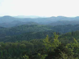 Fernsicht von einem geheimen Aussichtspunkt