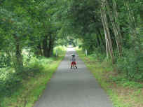 Auf dem Bahndamm nach Hornbach