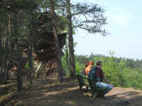 Rast auf dem L�mmerfelsen