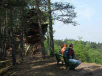 Rast auf dem Lämmerfelsen